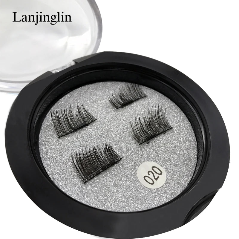 1 Pair Magnetic Eyelashes Soft Natural Hair Mink Lashes 3D Mink Fake Lash Dramatic EyeLashes Makeup Tool Extension Faux Cils
