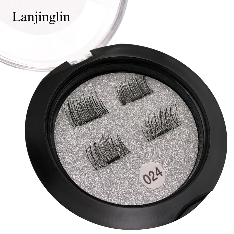1 Pair Magnetic Eyelashes Soft Natural Hair Mink Lashes 3D Mink Fake Lash Dramatic EyeLashes Makeup Tool Extension Faux Cils