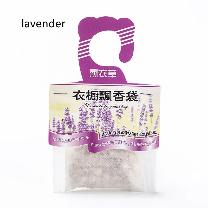 Wardrobe Sachet Natural Aromatherapy hanging bag Lavender Fragrance Pack Mildew and insect proof wardrobe sachet air freshener