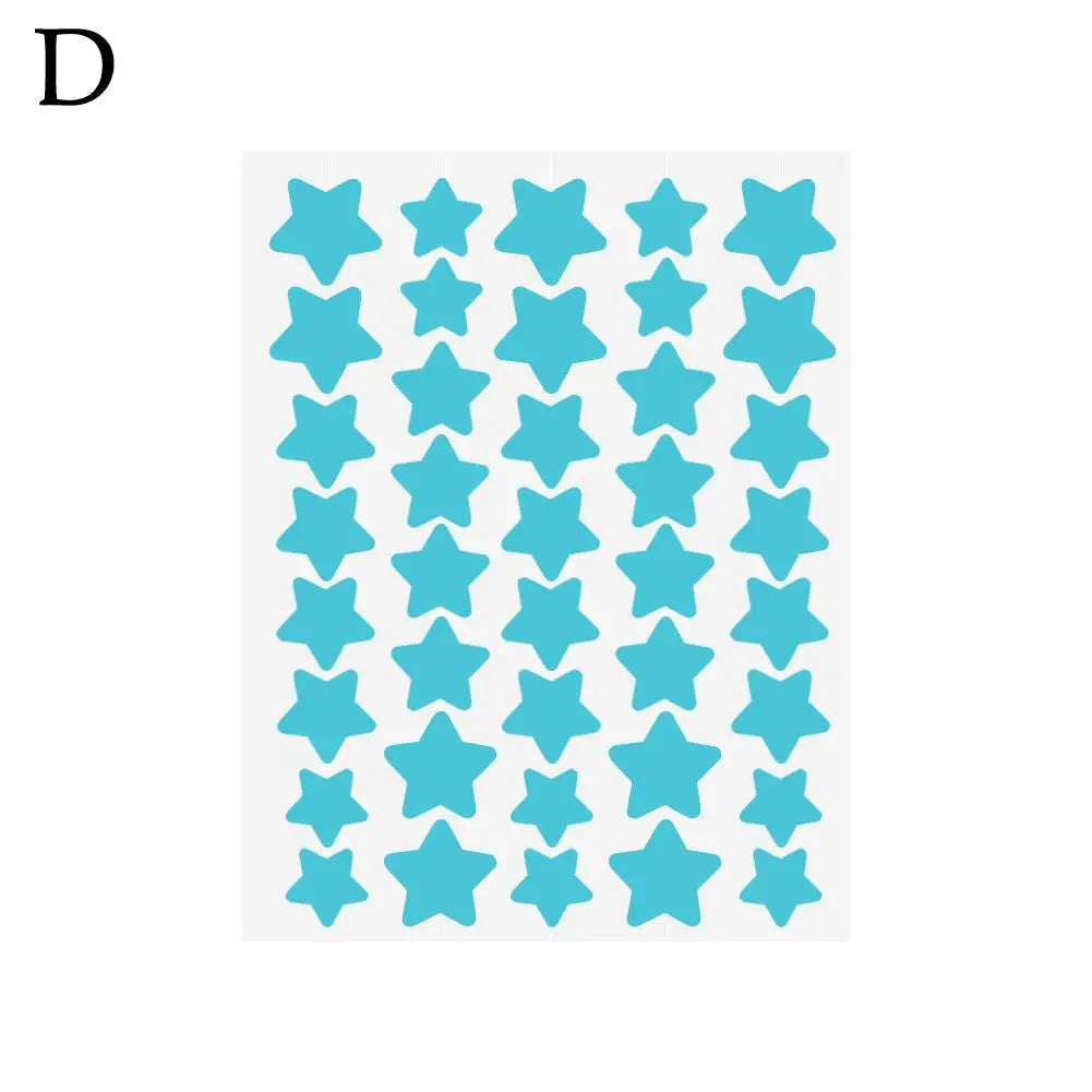 40Pcs/sheet Colorful Cute Star Heart Shaped Treatment Sticker Invisible Cover Removal Pimple Patch Skin Care