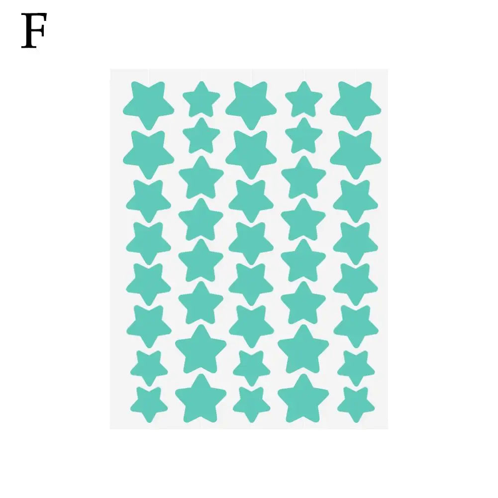 40Pcs/sheet Colorful Cute Star Heart Shaped Treatment Sticker Invisible Cover Removal Pimple Patch Skin Care
