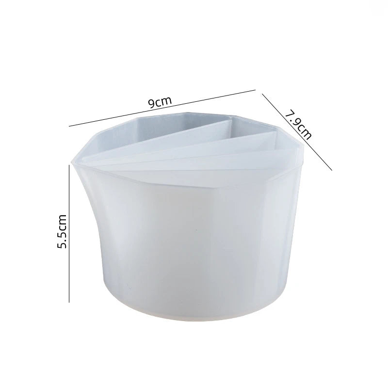 Pour Split Cup Silicone Epoxy Mix For Paint Pouring Cups DIY Resin Tool Epoxy Resin Acrylic Paint Resin Mold Jewelry Making Tool