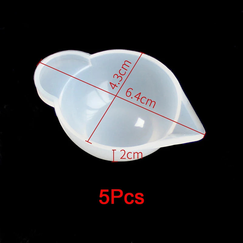 Pour Split Cup Silicone Epoxy Mix For Paint Pouring Cups DIY Resin Tool Epoxy Resin Acrylic Paint Resin Mold Jewelry Making Tool