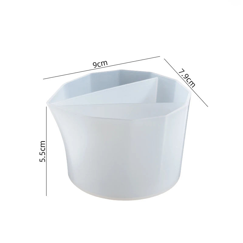 Pour Split Cup Silicone Epoxy Mix For Paint Pouring Cups DIY Resin Tool Epoxy Resin Acrylic Paint Resin Mold Jewelry Making Tool