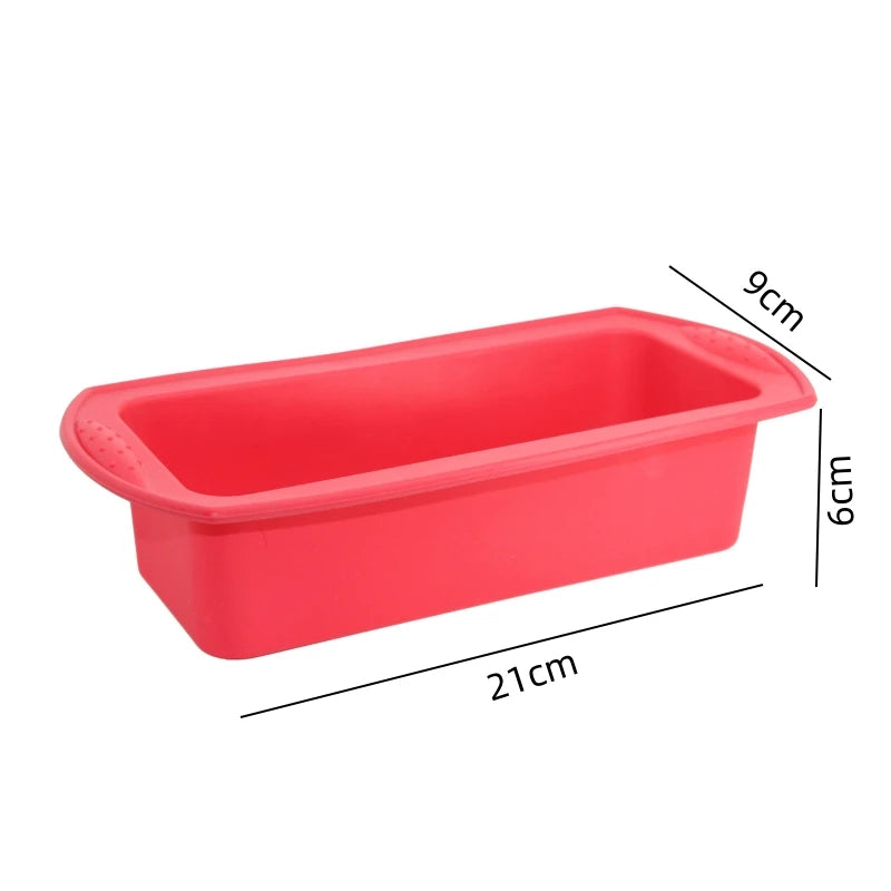 New Silicone Cake Mold Rectangular Silicone Bread Pan Cake Toast Pan Cake Moulds Baking Cake Bread Molds Tools
