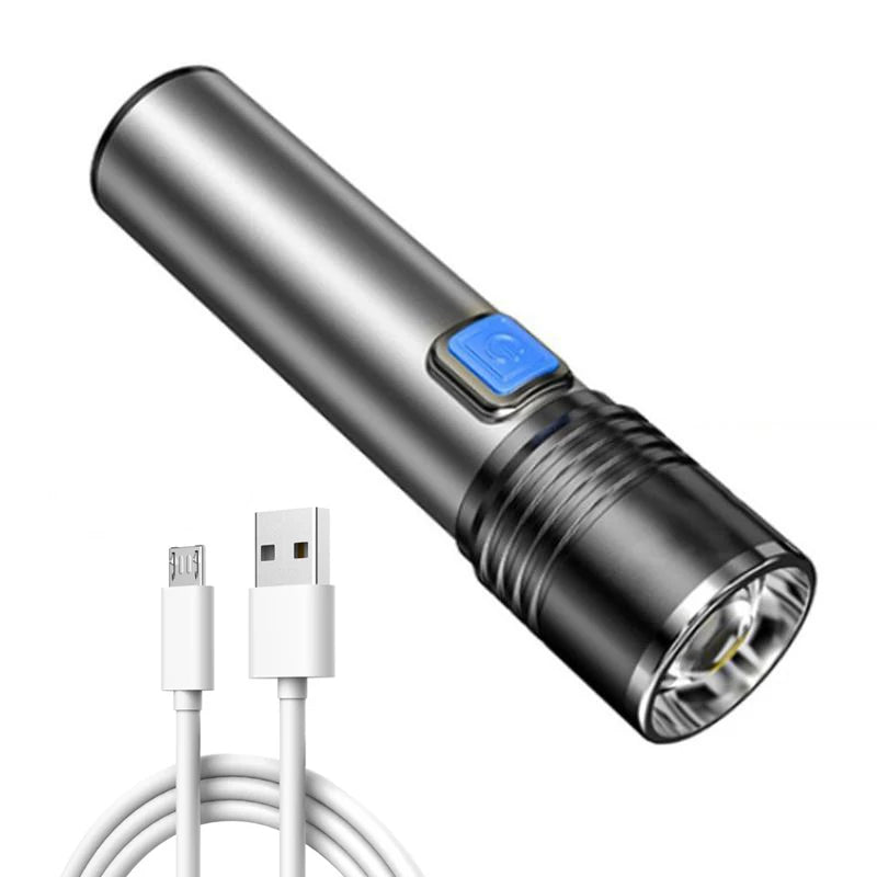 Rechargeable LED UV Flashlight Ultraviolet Torch Zoomable Mini 395nm UV Black Light Pet Urine Stains Detector Scorpion Hunting