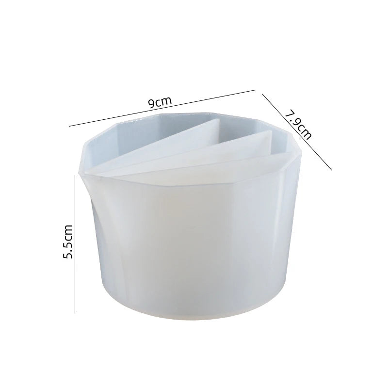Pour Split Cup Silicone Epoxy Mix For Paint Pouring Cups DIY Resin Tool Epoxy Resin Acrylic Paint Resin Mold Jewelry Making Tool