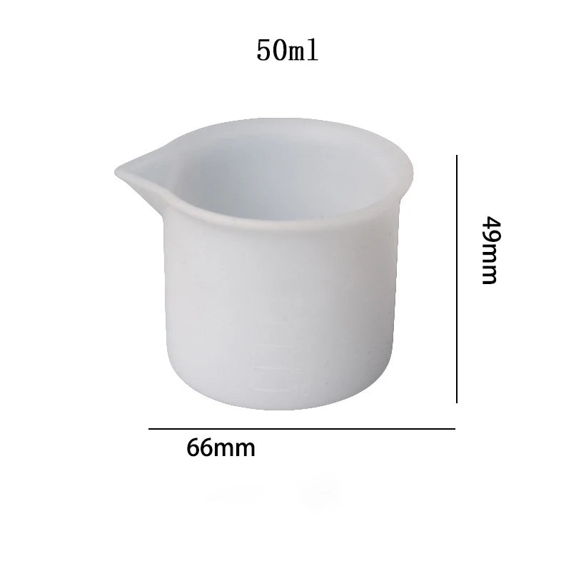 Pour Split Cup Silicone Epoxy Mix For Paint Pouring Cups DIY Resin Tool Epoxy Resin Acrylic Paint Resin Mold Jewelry Making Tool