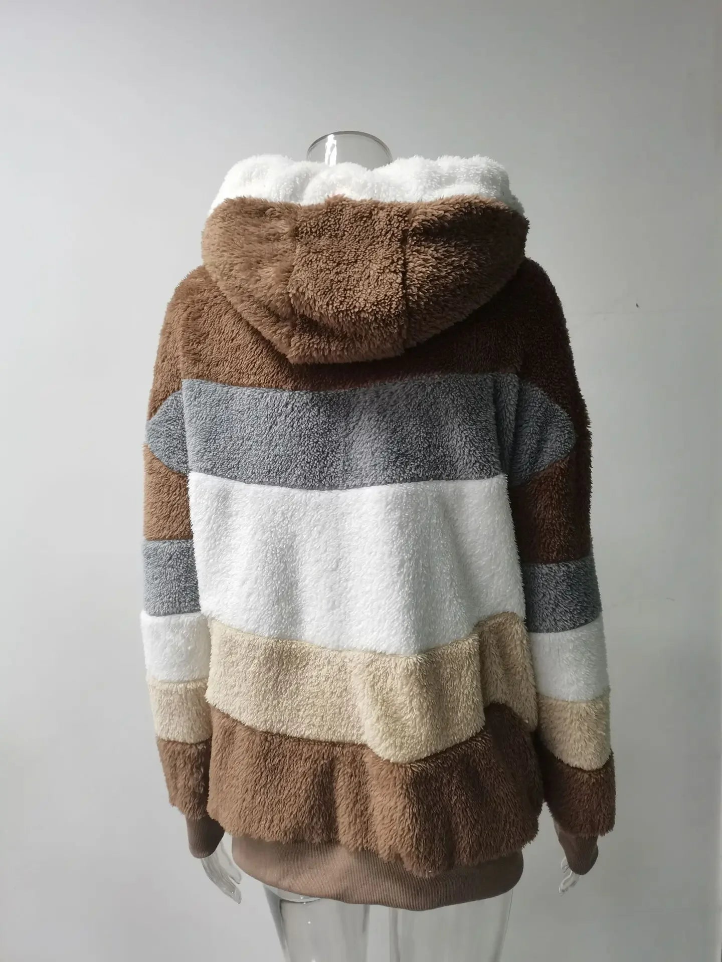 Customizable 2024 New UZZDSS Winter Women Coat Fashion Casual Stitching Plaid Clothes Hooded Zipper Ladies Coat Women Jacket