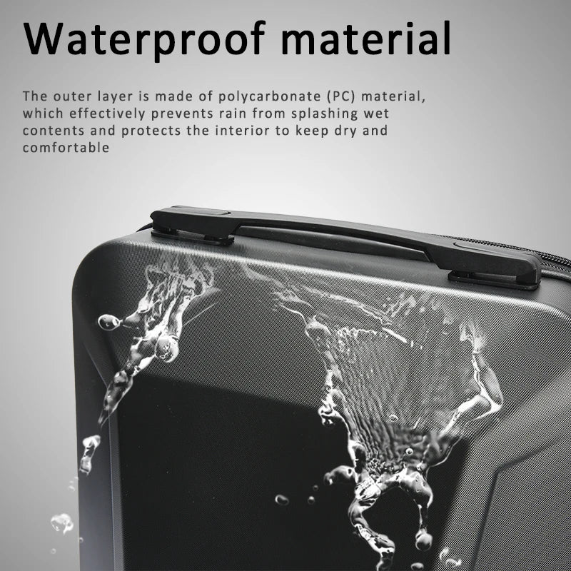 For Tesla Cybertruck Shaped Backpack Durable Anti-Theft Expandable Portable Hardshell Bag With USB Charging Port Laptop Backpack