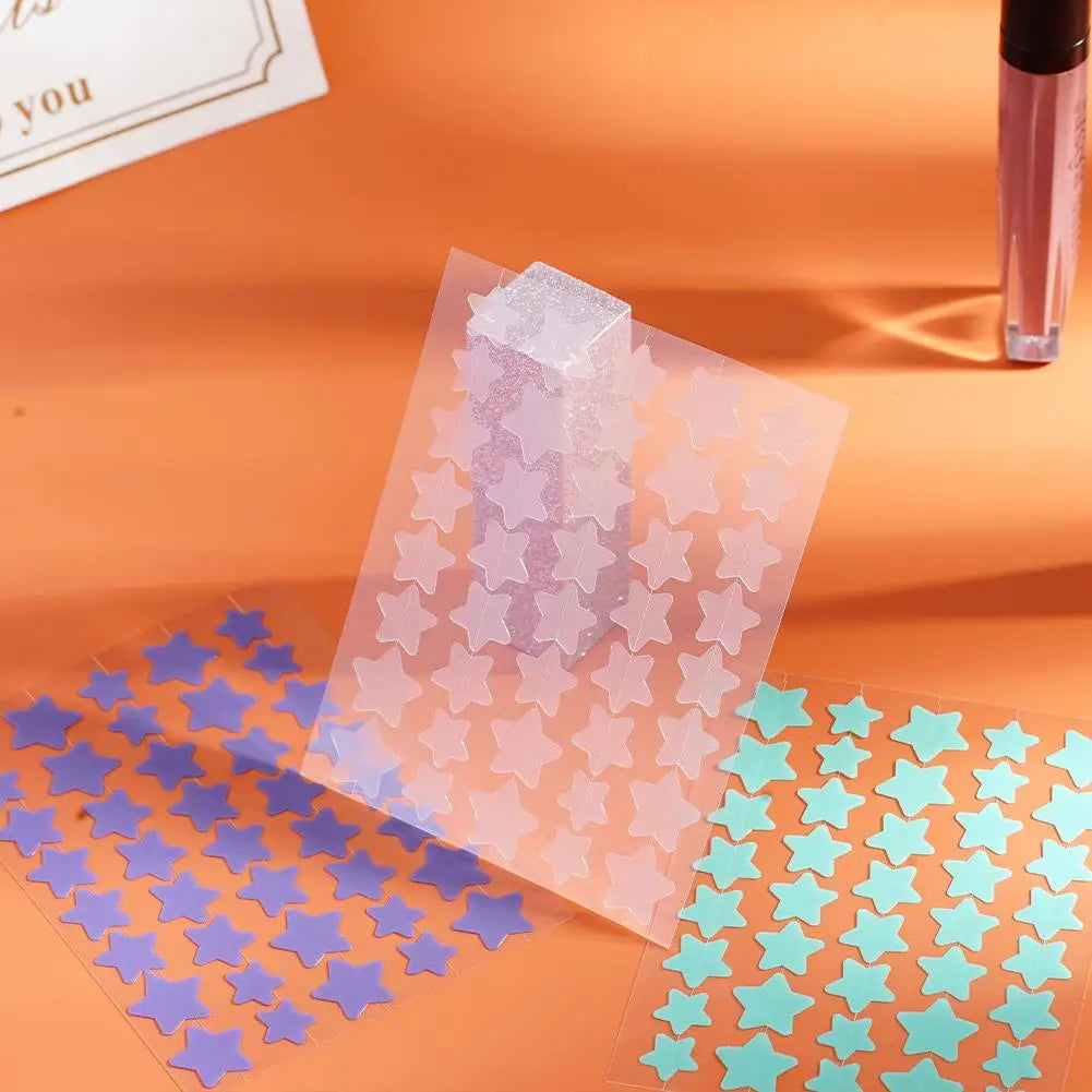 40Pcs/sheet Colorful Cute Star Heart Shaped Treatment Sticker Invisible Cover Removal Pimple Patch Skin Care