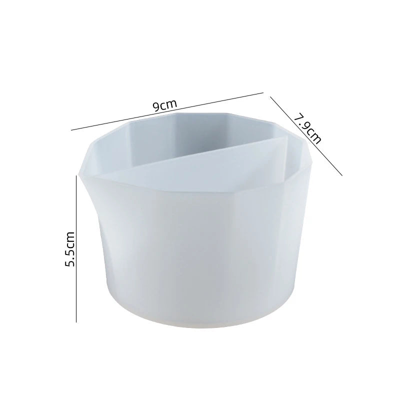 Pour Split Cup Silicone Epoxy Mix For Paint Pouring Cups DIY Resin Tool Epoxy Resin Acrylic Paint Resin Mold Jewelry Making Tool