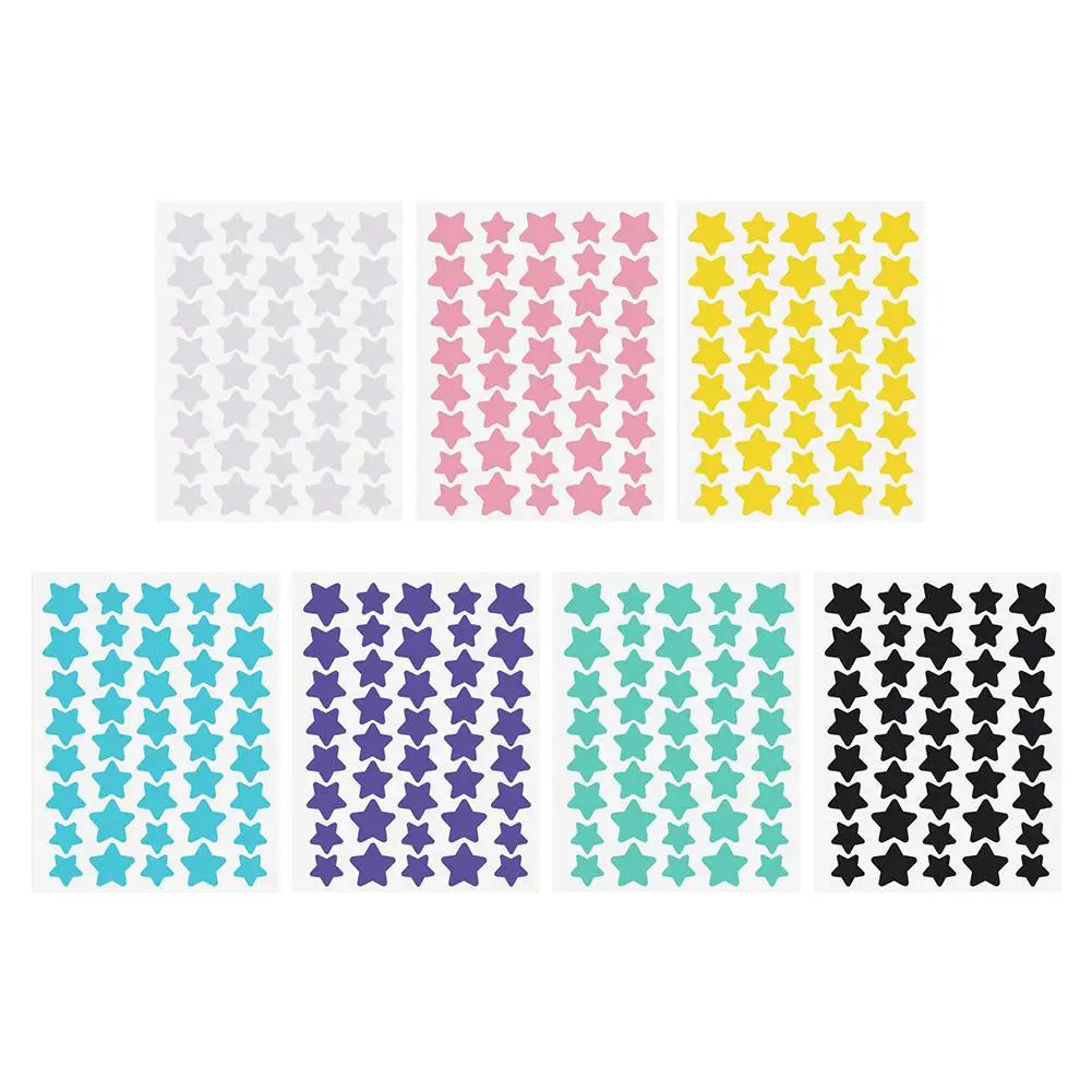 40Pcs/sheet Colorful Cute Star Heart Shaped Treatment Sticker Invisible Cover Removal Pimple Patch Skin Care