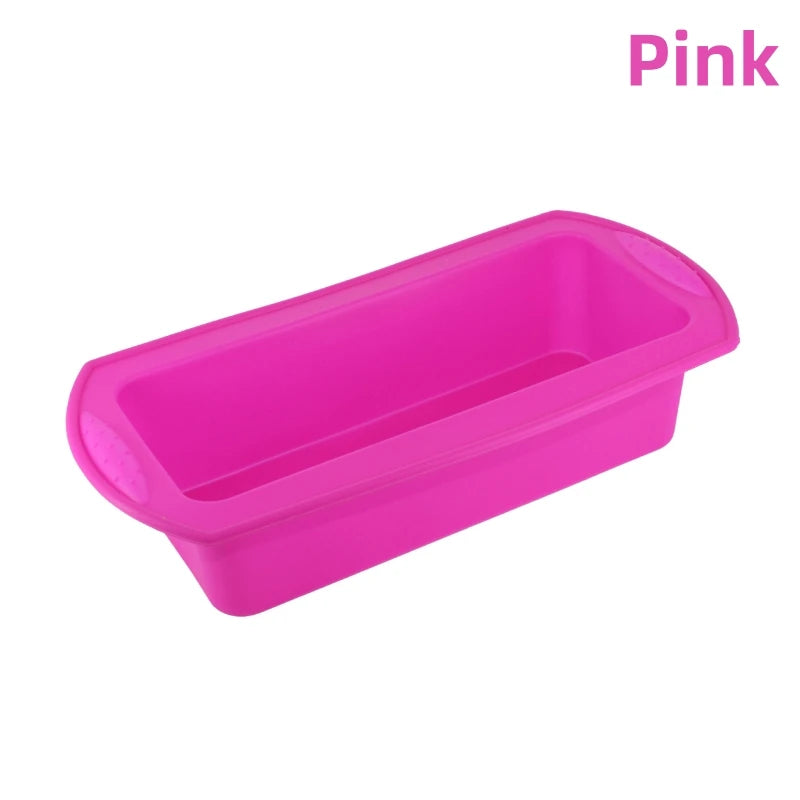 New Silicone Cake Mold Rectangular Silicone Bread Pan Cake Toast Pan Cake Moulds Baking Cake Bread Molds Tools