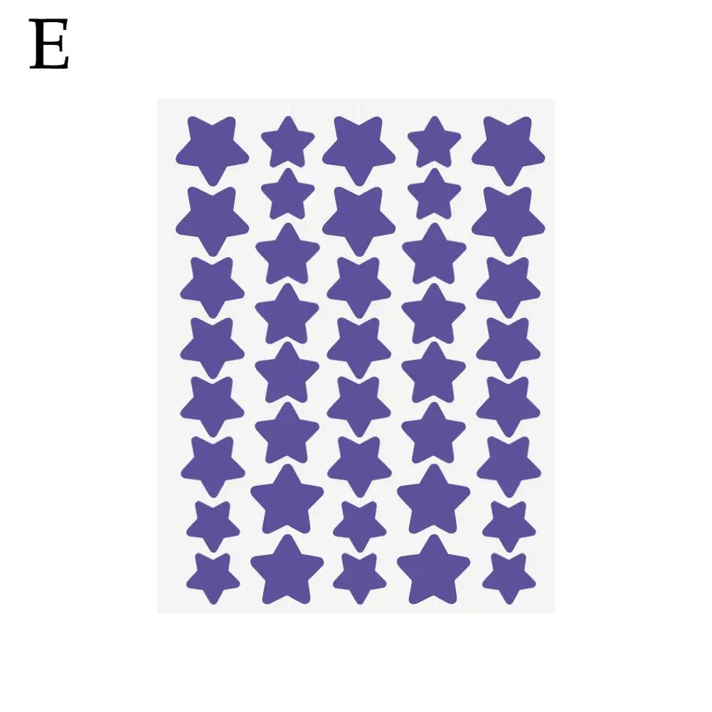 40Pcs/sheet Colorful Cute Star Heart Shaped Treatment Sticker Invisible Cover Removal Pimple Patch Skin Care